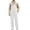 White, variant on Overalls for Men Work Jumpsuits Painters Coveralls Bibs White Elephant Gifts(White,M)