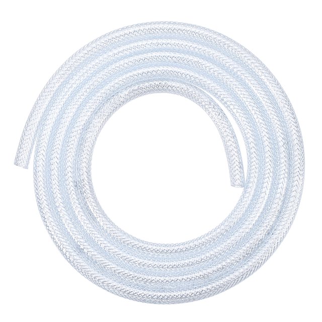 Tubo de PVC de 1/4 pulgada x 6.6 pies, manguera flexible trenzada clara de alta resistencia