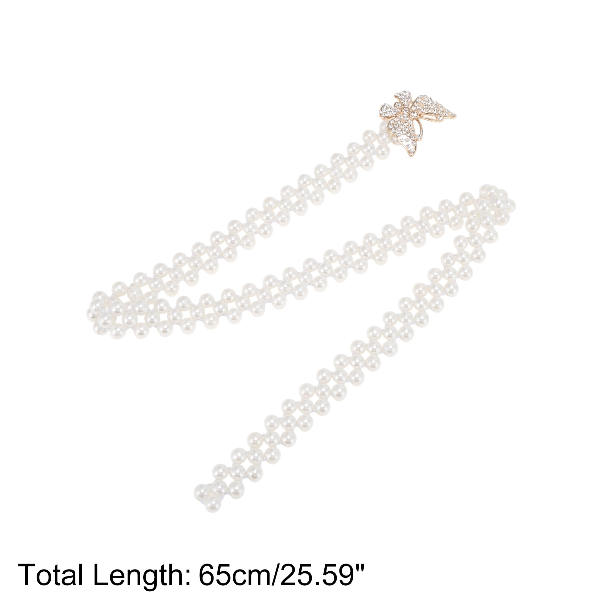 Unique Bargains Stylish Adjustable Waist Belt in Beige for Everyday Wear [Butterfly]