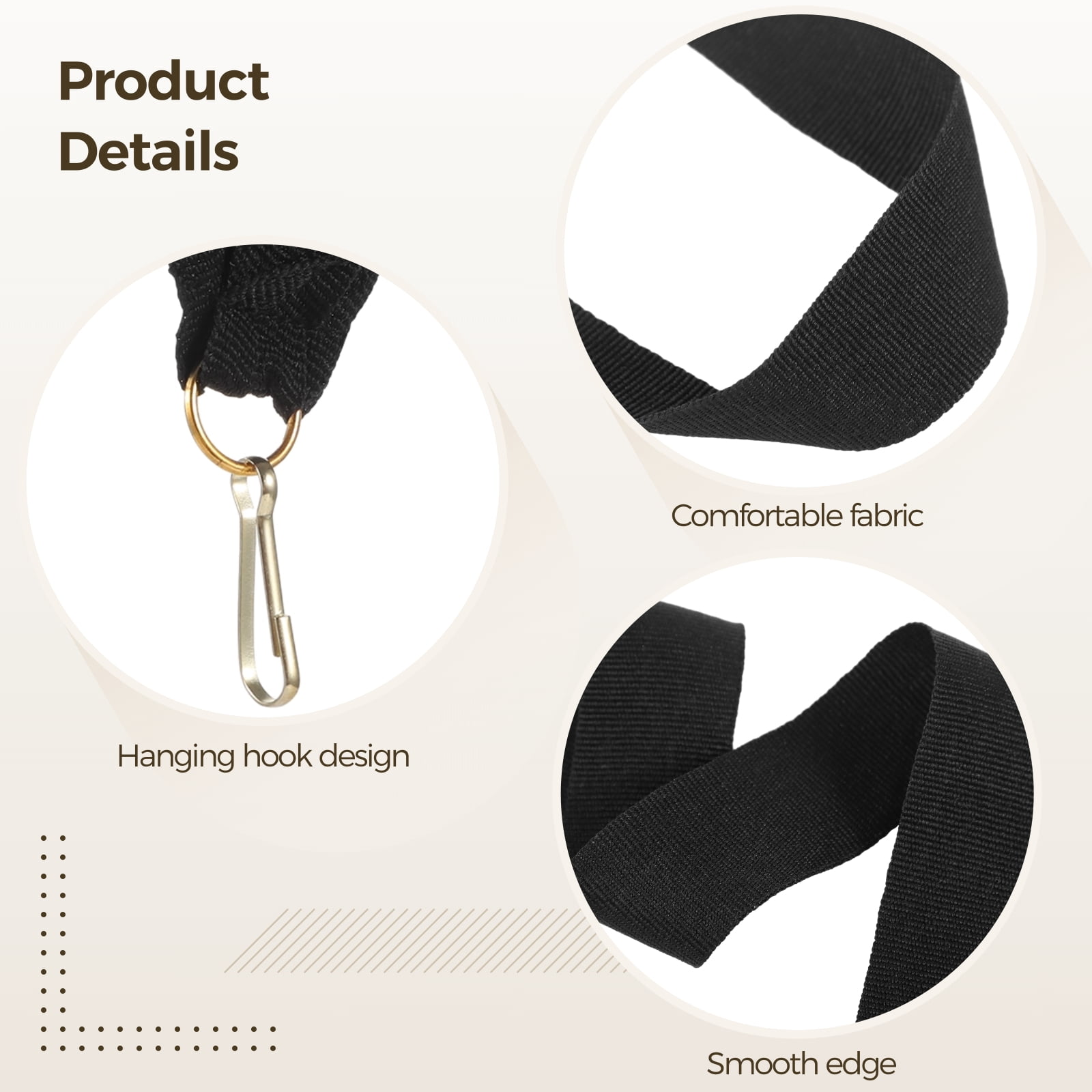 100 PCS Medal Ribbons with Metal Clips, Black Polyester Award Ribbons, Ideal for 1st 2nd 3rd Place Medals, Competitions, Sports Events, Parties