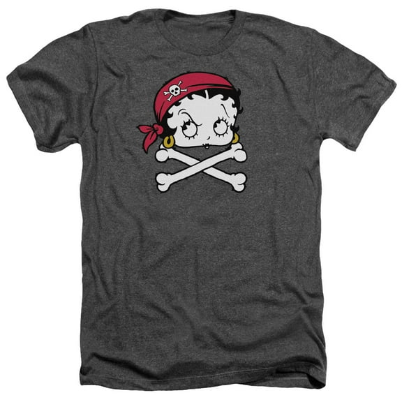 Betty Boop - Pirate - Heather Short Sleeve Shirt - Small