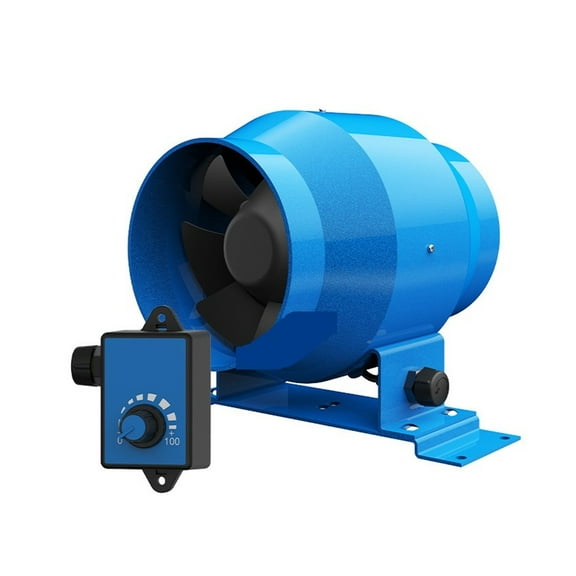 4inch Pipe Exhaust Fan Adjustable Speed Duct Fan Kitchen Window Airflow Blower Booster Air Ventilator Pipe Ventilation Extractor ,High-Efficiency