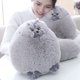 thumbnail image 5 of Peluches para niños para niños, divertidos muñecos, peluches, peluches grises (1 pieza, gris, 30 cm), 5 of 5