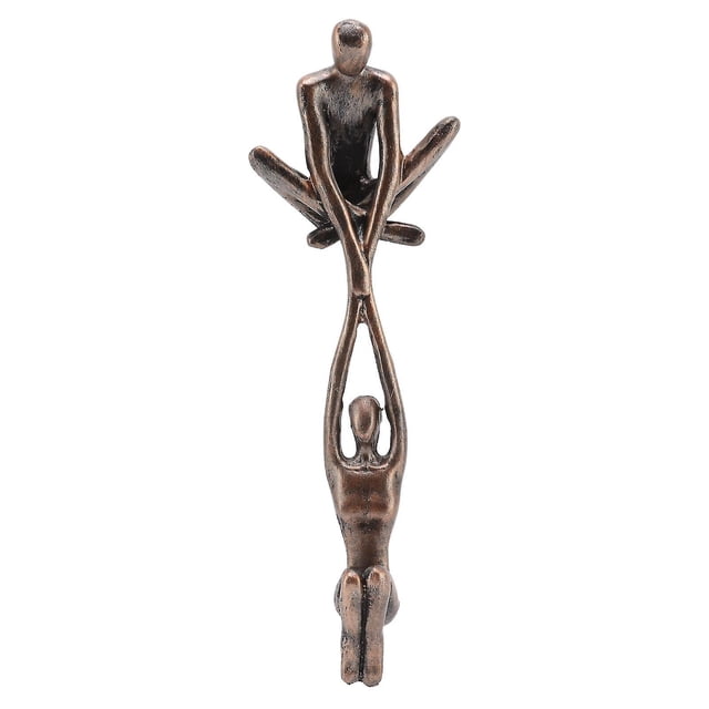 Lover Sculpture Ornament Resin Abstract Art Statue Couple Man Lifting Woman Dancing Figurine