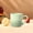 Green, variant on Porcelain Coffee Mugs, Creative Cream Style Ceramic Mug Couple Breakfast Coffee Milk Cup, Ceramic Home Breakfast Cup, Non-toxic, Stylish Gift, Microwave and Dishwasher Safe