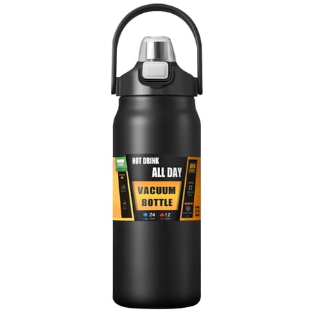 Double-layer insulated stainless steel water bottle/outdoor/travel thermos bottle, wide-mouth leak-proof double-wall thermos bottle