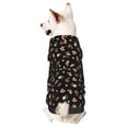 thumbnail image 1 of Balery Flower Pattern On Black Sudadera con Capucha para Perros Pequeños – Ropa para Mascotas, Disfraz para Perros y Gatos, Ideal para Fiestas y Cosplay-X-Large, 1 of 7