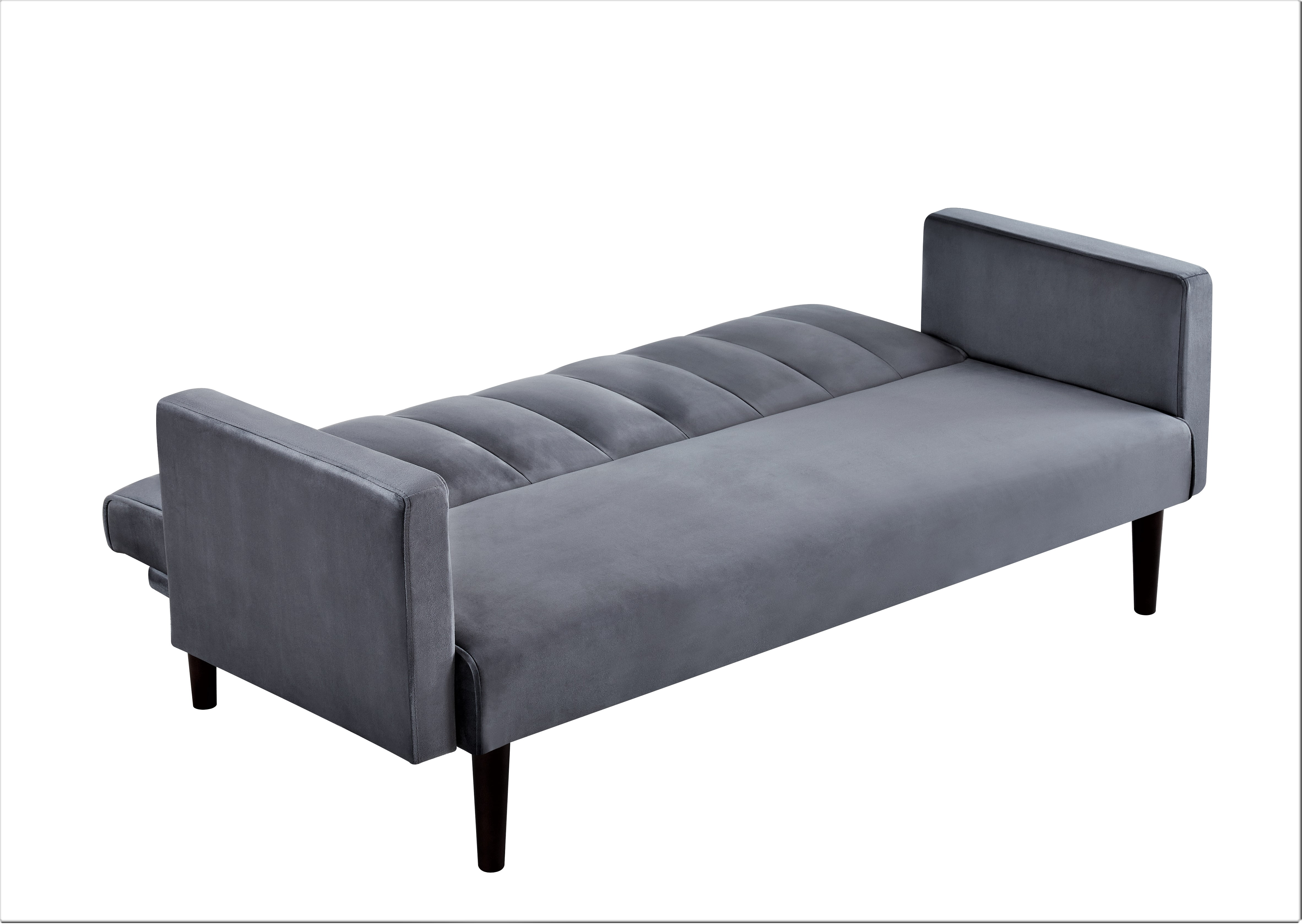 Gewnee 72" Sleeper Sofa Bed, Convertible Soft Linen Futon Couch with Folding Backrest,Modern Couch for Home and Guest Room，Gray