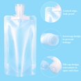 thumbnail image 2 of GIXUSIL 20Pcs 30ml Leakproof Travel Pouches for Toiletries,TSA Approved,Travel Size Portable Containers,Stand Up Pouch,Refillable Travel Accessories for Shampoo Conditioner Lotion Soap Liquids ，White, 2 of 6