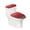 Red Heart, variant on HELLHERO Red Heart Toilet Seat Lid Cover Fits All Toilet Shapes & Reusable Toilet Seat Lid Cover Set Easy to Install Pack of 2