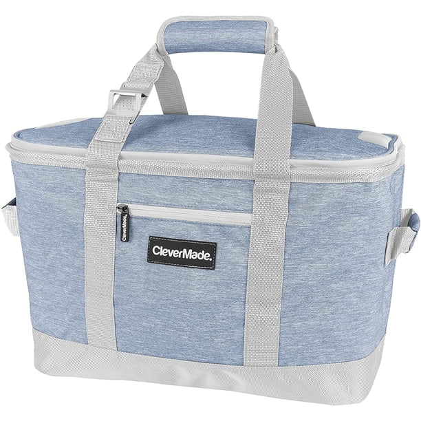 CleverMade Collapsible Cooler Bag Insulated Leakproof 50 Can Soft