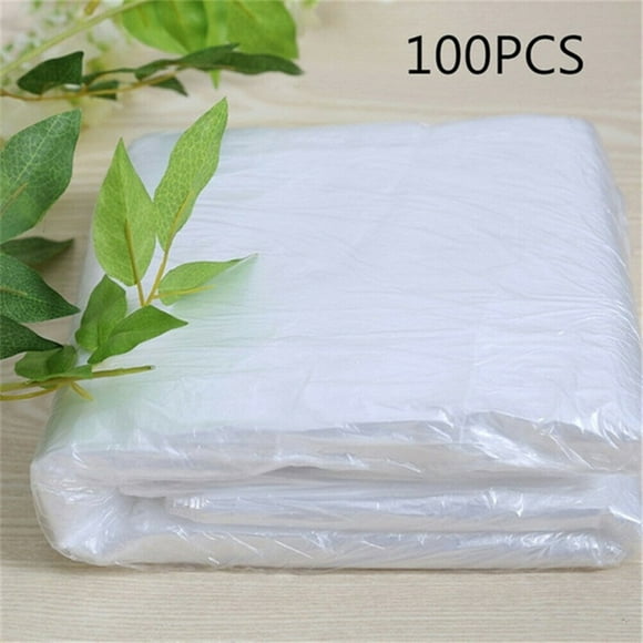 Matoen12 Disposable Massage Bed Cover, 100 Pcs Disposable Use Bed Cover, Salon Spa Bed Sheets, Sofa Furniture Protector Plastic Cover Couch Shelter