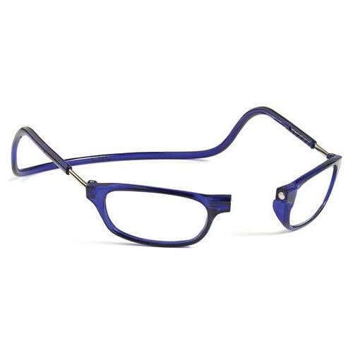CliC Original +1.25 Reading Glasses Blue Frame Clear Lenses Size 50-16 ...