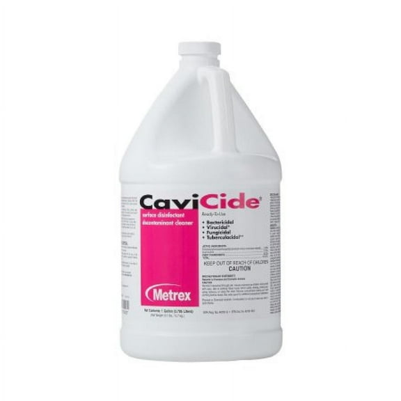 CaviCide Surface Disinfectant Cleaner, Liquid, Alcohol-Based, Alcohol Scent, 1 Gal. Jug, Non-Sterile, Manual Pour, 3 Count