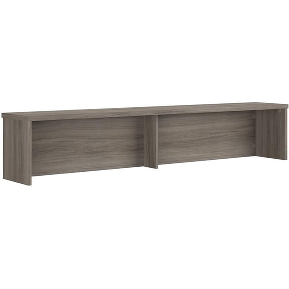 Sauder Affirm Engineered Wood Reception Station Hutch in Hudson Elm/Brown
