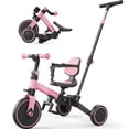 thumbnail image 1 of Bicicleta para niños pequeños Besrey 5 en 1 con mango de empuje para niños de 1 a 3 años, 1 of 9
