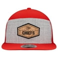 thumbnail image 2 of Men's New Era  Gray/Red Kansas City Chiefs Cork Split Panel 9FIFTY Trucker Snapback Hat, 2 of 5