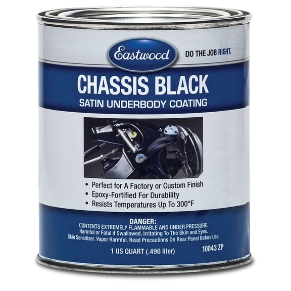 Eastwood Original Chassis Black Satin Finish – Durable OEM-Style Chassis Paint