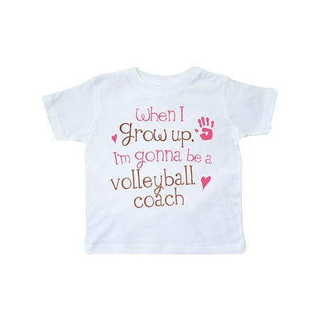 

Inktastic Volleyball Coach Future Gift Toddler Toddler Girl T-Shirt