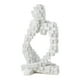thumbnail image 2 of Figura abstracta decorativa, ornamento nórdico creativo, artesanía, estatua coleccionable Blanco B, 2 of 6