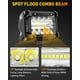 thumbnail image 4 of Paquete de 6 cápsulas de luz LED NAOEVO de 4 pulgadas, 360 W, 36 000 lúmenes, Spot Flood, 4 of 8