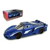 hot wheels ferrari fxx evoluzione blue 1/18 car model by hotwheels