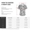 thumbnail image 4 of Yiaed Hand Drawn Snake Print Women's T Shirt V-Neck Short Sleeve Shirt Casual Breathable Tee Summer Tops-Small, 4 of 5