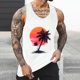 thumbnail image 2 of Camisetas de Tanque de los Hombres Tanque de los Hombres Incolor Gradiente de Impresión Cuello Redondo Correa Delgada Fuga Atrás Regular Casual Deportes Blusas de Tanque, 2 of 5