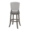 thumbnail image 4 of Home Square 2 Piece Swivel Wood Counter Stool Set in Antique Gray, 4 of 9