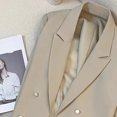 thumbnail image 3 of Blazers cruzados de otoño para mujer, chaqueta corta sencilla que combina con todo, moda coreana, blazer corto de manga larga para mujer, 3 of 6