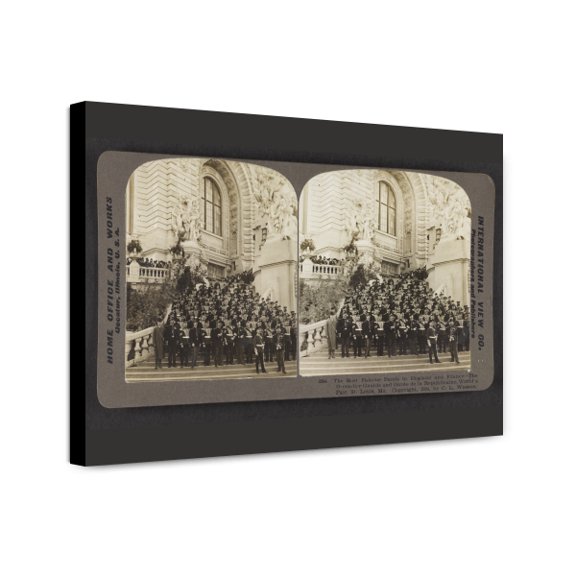 Canvas Print: Most Famous Bands In England And France, The Grenadier Guards And