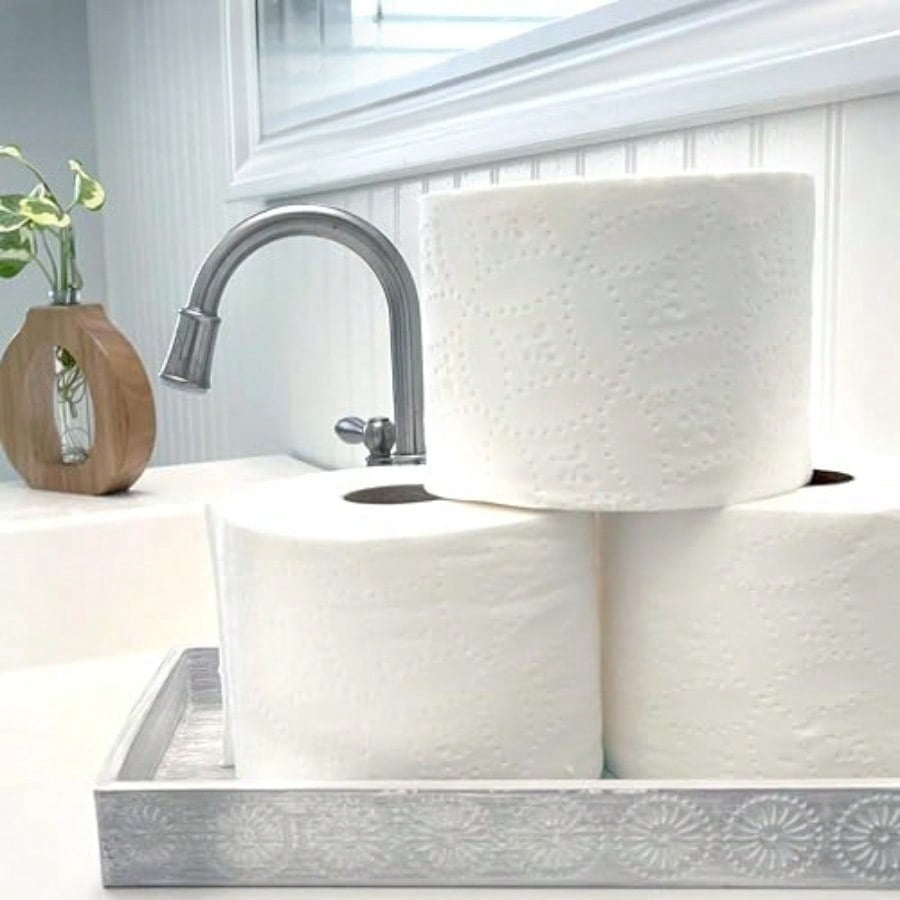 Ultra-Strong 2-Ply Toilet Paper, 12 Mega Rolls = 60 Regular Rolls, 308 Sheets Per Roll, Unscented
