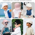 thumbnail image 5 of 2Pcs Baby Baseball Cap Toddler Hat for Boys Girls Baby Sun Hat Cotton Kids Baseball Hat Infant Hat Cap (White & Black,2-4 Years), 5 of 5