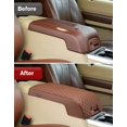 thumbnail image 6 of KBH Center Console Cover for 2011-2016 Ford F250 F350 F450 F550 Super Duty, Middle Console Lid Armrest Cushion Pad for F250 Truck Accessories Interior, Chaparral Brown, 6 of 6