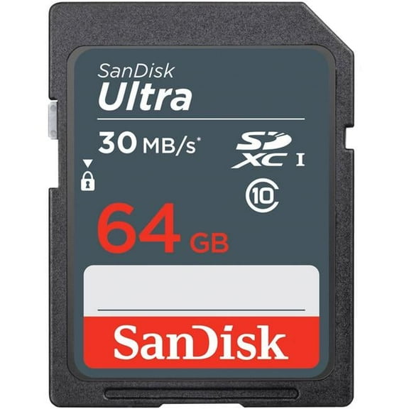 64GB Class 10 UHS-I 140MBs Ultra SDXC Memory Card
