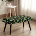 thumbnail image 4 of XYZCANDO Removable Bench Seat Cover for Dining Hotel, Polyester Spandex Washable Bench Covers with Soft, 4 of 9