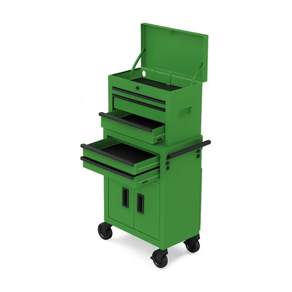 Hyper Tough 20-Inch Heavy Duty Steel Tool Chest, 300 lbs Capacity, Green