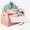 Pink, variant on Pebbuoy Travel Bag with Internal Straps Large Capacity Waterproof Foldable Clothing Storage Bag Great Load Bearing Handles Detachable Garment Duffle Bag with Independent Shoe Pocket