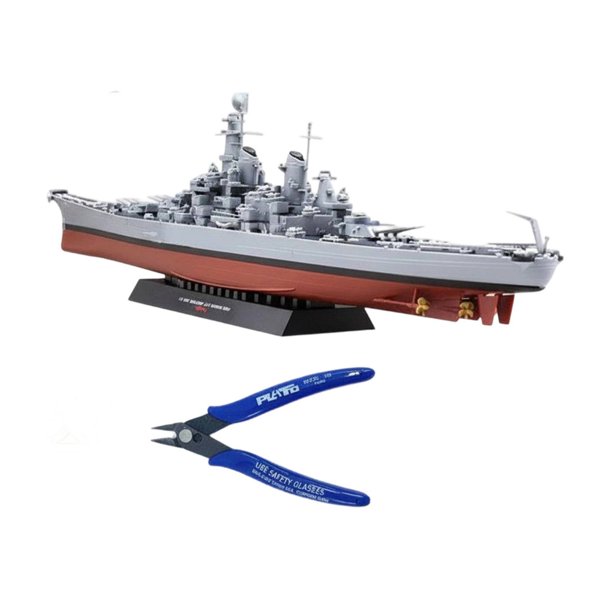 predolo Maqueta de Acorazado a Escala 1:700 Piezas Precoloreadas Kit de Maqueta de Plástico Desarrolla el Habilidad Manual para Coleccionistas, Principiantes