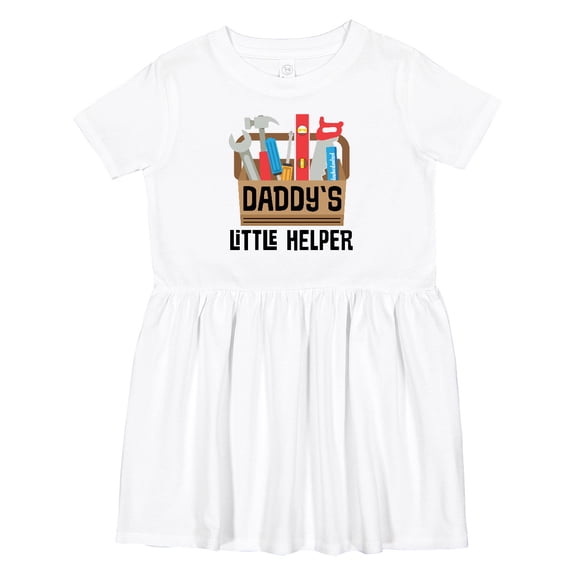 Inktastic Daddys Little Helper Tool Box Girls Toddler Dress