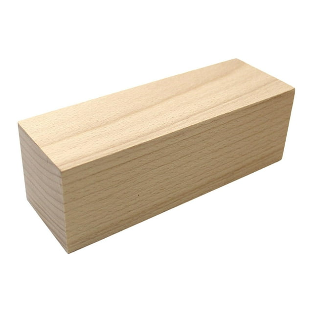 Bloques de tallado de madera de , bloque de madera sin terminar para niños y adultos, proyecto de manualidades, taller de tallado, aficionados a 5 cm x 5 cm x 15 cm