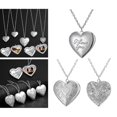 thumbnail image 2 of 3x Photo Locket Necklace Silver Holds Pictures Lockets Decoration Openable, 2 of 4