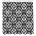 thumbnail image 3 of Ambesonne Black and White Shower Curtain, Venetian Scroll, 69"Wx84"L, Black and White, 3 of 3