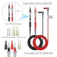 thumbnail image 3 of Cable de prueba para multímetro eléctrico Proster, 24 piezas, CAT III, 1000 V, 3 of 7