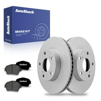 AutoShack 10.83" (275 mm) Front Vented Brake Rotors Coated   Premium Ceramic Brake Pads | Replacement for 2005-2015 Toyota Tacoma | 6-PC Brake Kit | ArmorStop