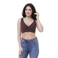 thumbnail image 3 of Women's Maternity Bra Slim Crop Top Lounge Wear, XS, Brown, by Ambesonne, 3 of 3