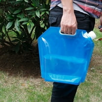 WORGEOUS Blue Portable 10L PE Water Container for Camping Hiking with Large Handle Ideal for Outdoor