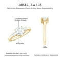 thumbnail image 5 of Rosec Jewels - Lab Grown Diamond Engagement Ring - 7 mm Circle Diamond Ring - Ef-Vs Quality, 10K Yellow Gold, US 8.50, 5 of 8