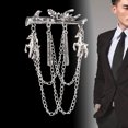thumbnail image 2 of Broche de Ciervo Pequeño para hombre Sunnimix plata, 2 of 8
