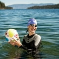 thumbnail image 5 of Synergy Silicone Swim Caps 3-Pack (Black/Blue/Silver BL 3-Pack), 5 of 6